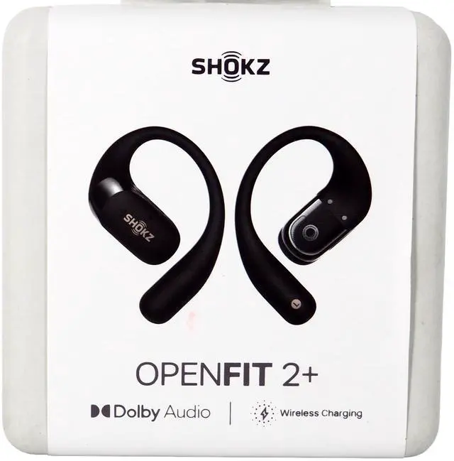 Alt view image 3 of 4 - Shokz OpenFit 2+ Open-Ear True Wireless Bluetooth Earbuds Black T921-ST-BK-US