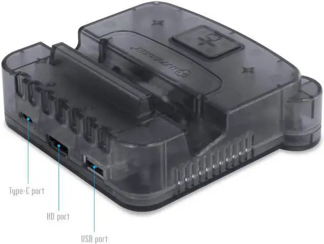 Alt view image 2 of 12 - Hyperkin RetroN S64 Console Dock for Switch (Smoke Gray) - Nintendo Switch