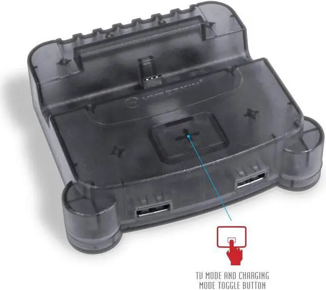 Alt view image 5 of 12 - Hyperkin RetroN S64 Console Dock for Switch (Smoke Gray) - Nintendo Switch