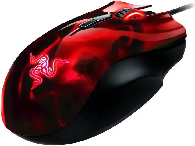 Alt view image 2 of 6 - Razer Naga Hex - Expert MOBA/Action-RPG PC Laser Gaming Mouse - Wraith Red