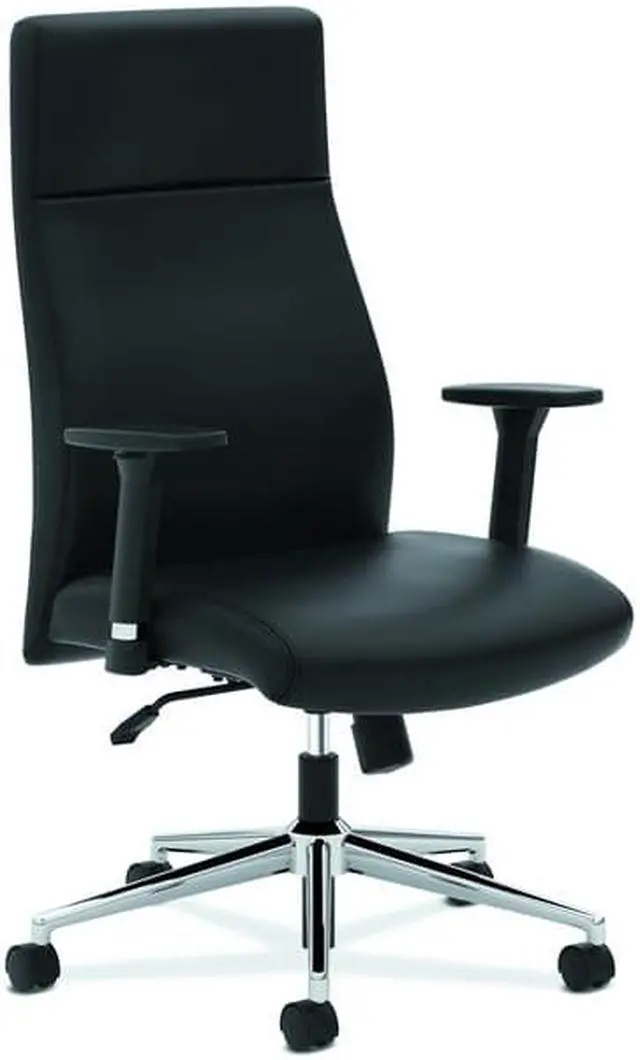 Alt view image 3 of 11 - HON - HVL108.SB11 - VL108 Executive High-Back Chair, Black Leather