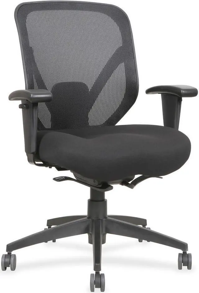 Alt view image 6 of 8 - Mid Back Chair, 28-1/8"x22-7/8"x41-3/4", Black