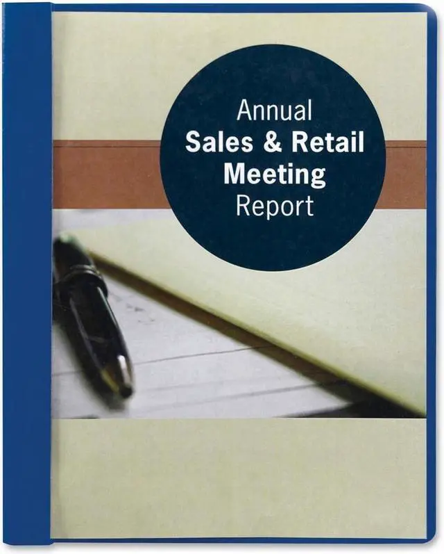 Alt view image 8 of 10 - Smead Poly Report Cover Tang Clip Letter 1/2" Capacity Clear/Blue 25/Box 87452