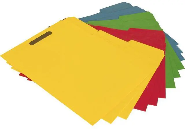 Alt view image 5 of 6 - Sparco Fastener Folders Ltr 1/3" Cut 50/BX Assorted SP17571