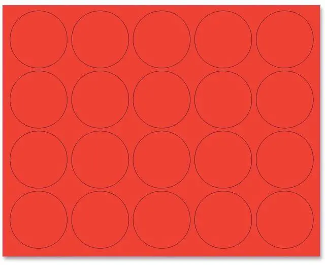 Alt view image 4 of 9 - MasterVision Magnetic Color Coding Dots - 3/4" Diameter - Round - Red - Vinyl - 20 / Pack