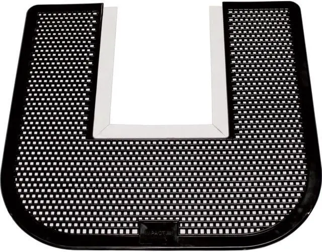 Alt view image 3 of 11 - Genuine Joe Deodorizing Commode Mat Black 58331
