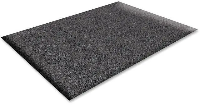 Alt view image 3 of 5 - Genuine Joe Anti-Fatigue Floor Mat Thick Vinyl 3'x10' Black 70371