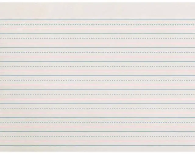 Alt view image 5 of 6 - Pacon ZP2612 Ruled Handwriting Paper 500 Sheet - 30 lb Basis Weight - Ruled - 8" x 10.50" - 500 / Pack - White Paper