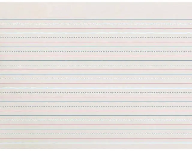 Alt view image 6 of 6 - Pacon ZP2612 Ruled Handwriting Paper 500 Sheet - 30 lb Basis Weight - Ruled - 8" x 10.50" - 500 / Pack - White Paper