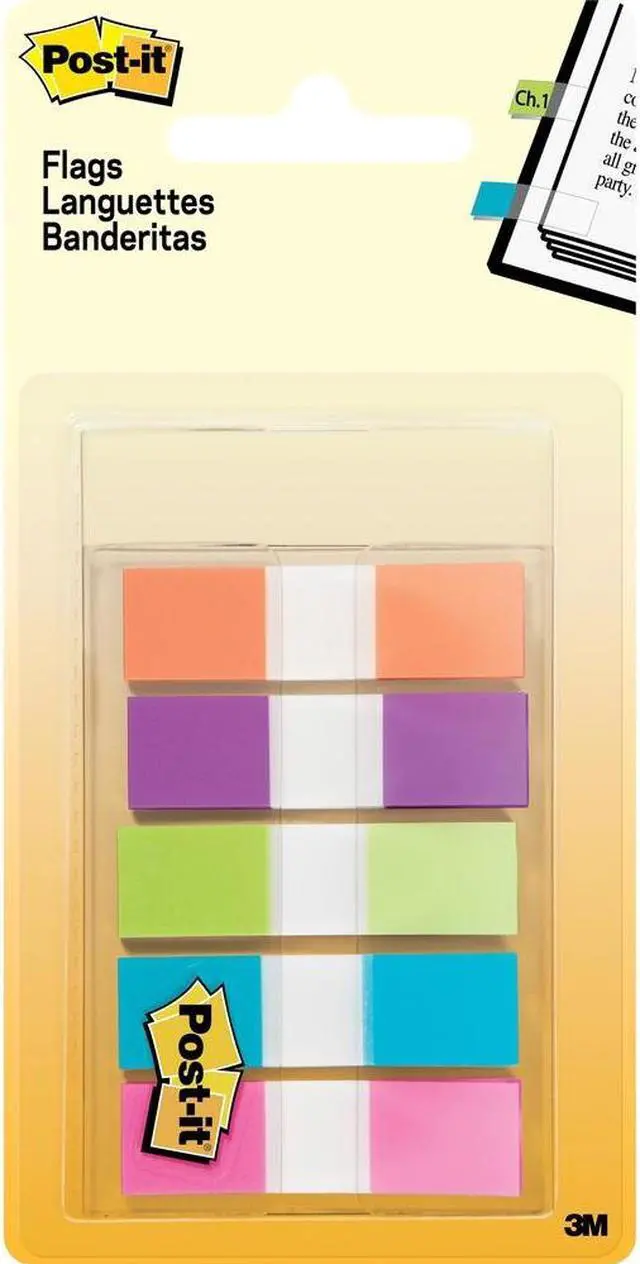 Alt view image 16 of 20 - 3M 6835CB Small Flags Five Bright Colors Five Dispensers of 20 Flags per Color