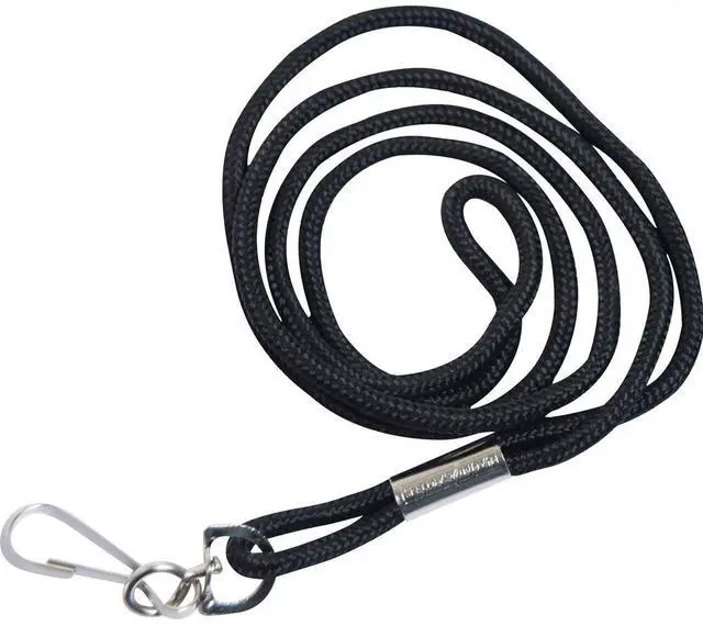 Alt view image 12 of 13 - Baumgartens Standard Lanyards, w/Hook, 36" L, 12/PK, Black 68939