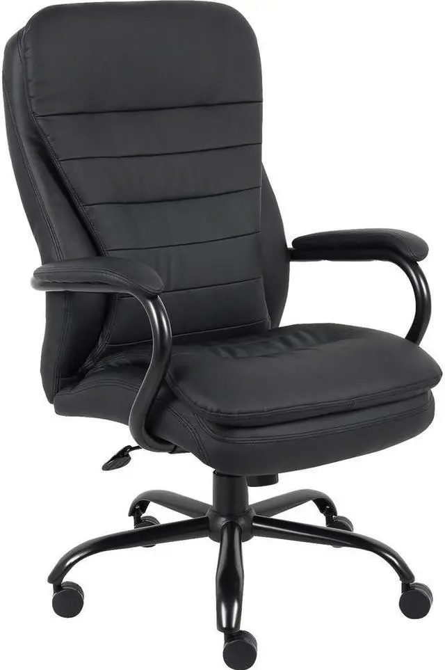 Alt view image 2 of 5 - Lorell Executive Chair Dbl Cushion 33-1/2"x31"x45-1/2" Black 62624