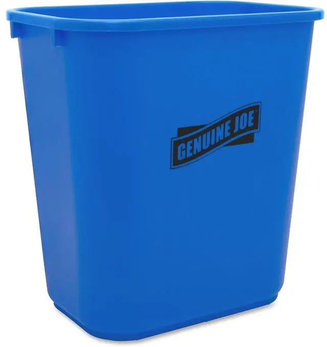 Alt view image 9 of 10 - Genuine Joe Recycling Wastebasket 28-1/2 Quart 14-1/2"x10-1/2"x15" BE 57257