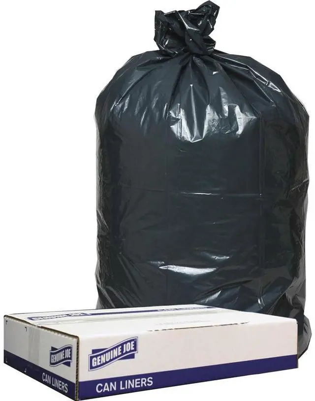 Alt view image 13 of 14 - Genuine Joe Two-Ply Can Liner 7-10Gal. 0.6mil 24"x23" 500/PK BNBK 02147
