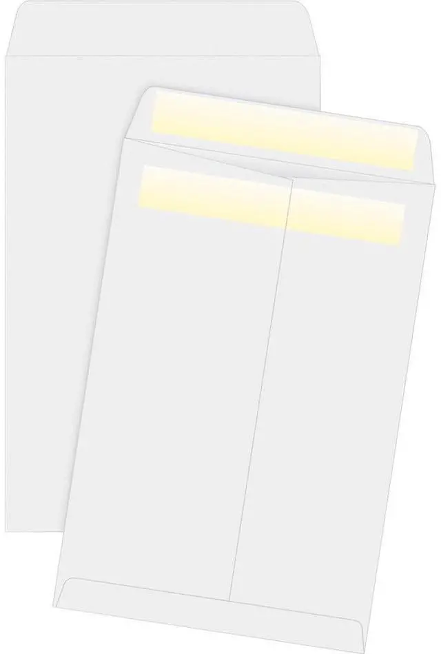 Alt view image 3 of 6 - Business Source Press/Seal Catalog Envelopes 28lb 6"x9" 100/BX WE Wove 04647