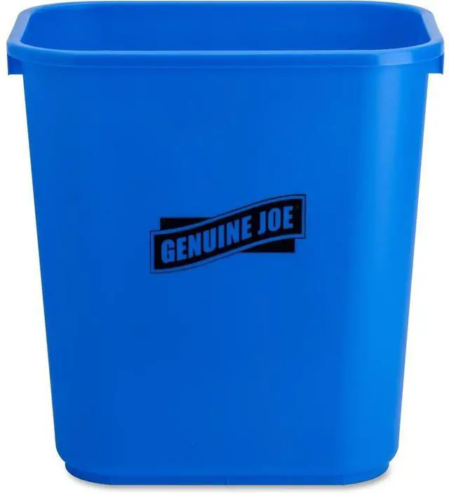 Alt view image 8 of 10 - Genuine Joe Recycling Wastebasket 28-1/2 Quart 14-1/2"x10-1/2"x15" BE 57257