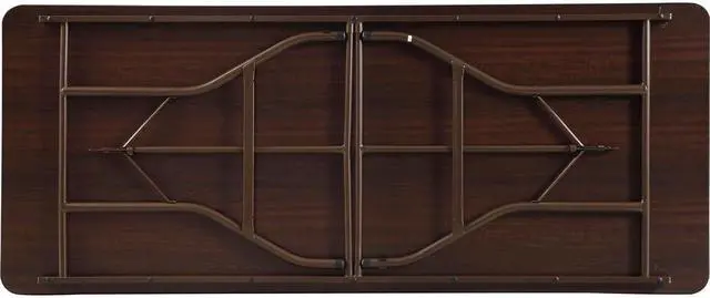 Alt view image 8 of 8 - Folding Table, 72"x30"x29", Mahogany