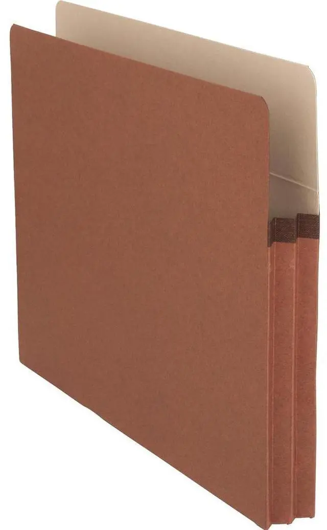 Alt view image 4 of 7 - Business Source File Pocket 1-3/4" Exp. Letter 25/BX Redrope 65790