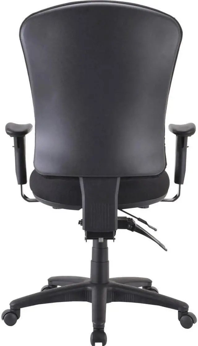 Alt view image 8 of 10 - Lorell Managerial Task Chair 26-3/4"x26"x48-1/4"-51" Black 66153
