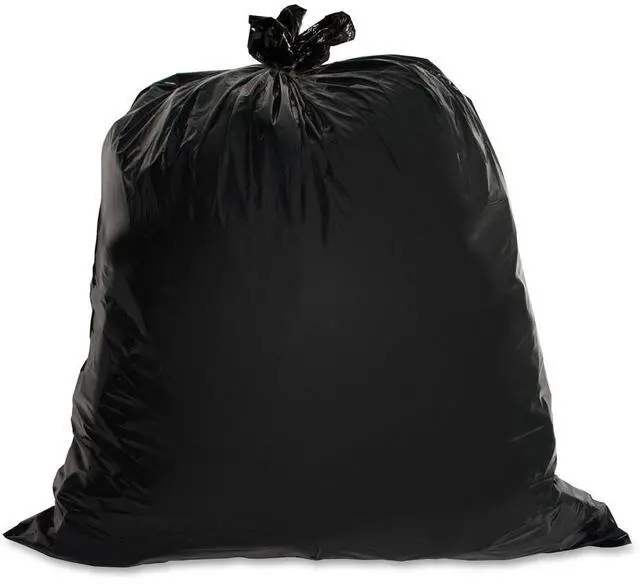 Alt view image 10 of 12 - Genuine Joe Heavy-Duty Trash Bags 1.5 Mil 40-45 Gallon 50/CT Black 01534