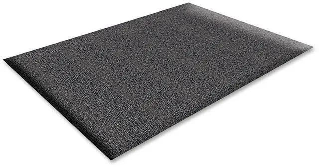 Alt view image 4 of 5 - Genuine Joe Anti-Fatigue Floor Mat Thick Vinyl 3'x10' Black 70371