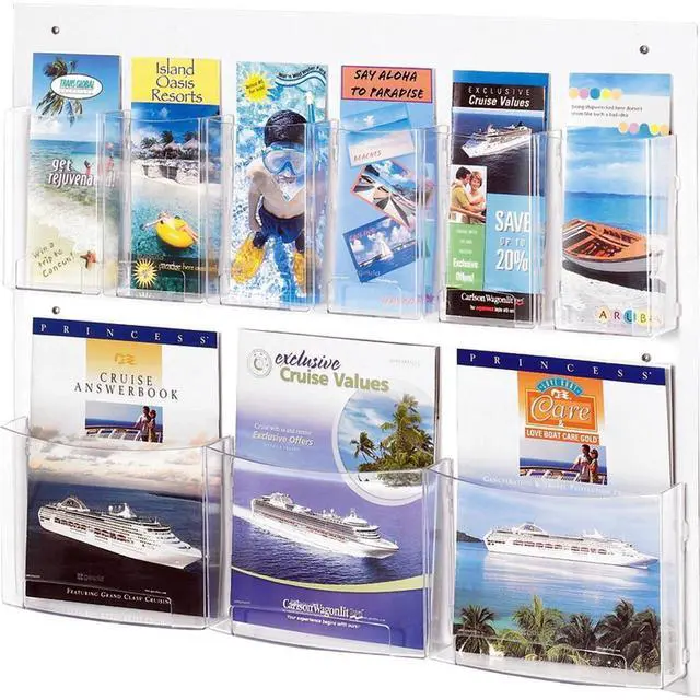 Alt view image 14 of 16 - Safco Clear2c Magazine/Pamphlet Display 5666CL