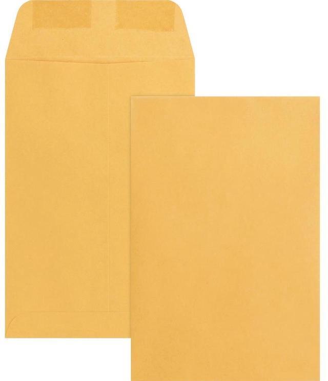 Alt view image 3 of 5 - Business Source Catalog Envelopes 20 lb. 6"x9" 500/BX Kraft 42099