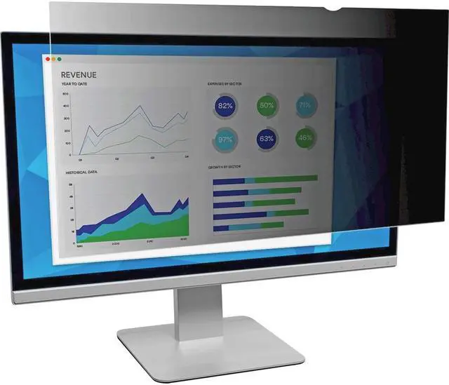 Alt view image 6 of 20 - 3M Blackout Frameless Privacy Filter for 22" Widescreen LCD Monitor 16:10