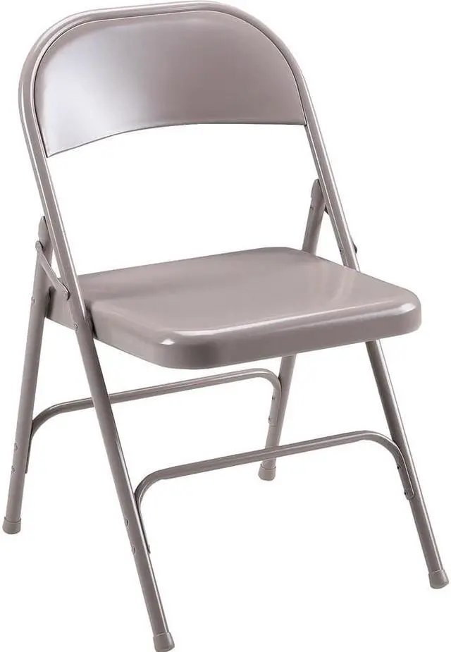 Alt view image 5 of 7 - Folding Chairs,Steel Seat,19-3/8"x18-1/4"x29-5/8",4/CT,BG