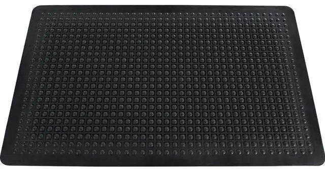 Alt view image 14 of 15 - Genuine Joe Anti Fatigue Mat Rubber Beveled Edge 2'x3' Black 02146