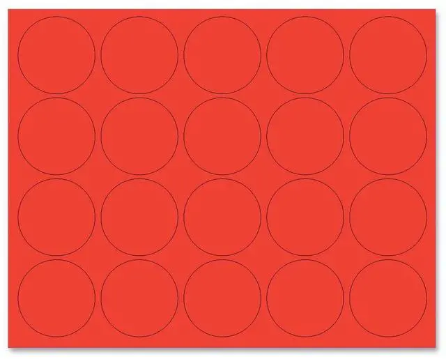 Alt view image 5 of 9 - MasterVision Magnetic Color Coding Dots - 3/4" Diameter - Round - Red - Vinyl - 20 / Pack