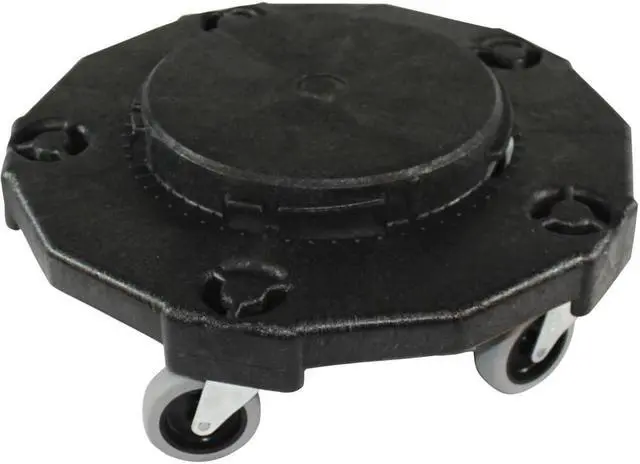Alt view image 6 of 10 - Genuine Joe Dolly Gallon Round f/32/44/55 Gal. Black 11586