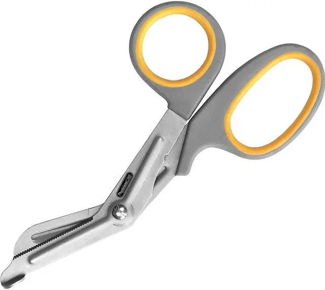 Alt view image 8 of 11 - Acme Bandage Shears Titanium 7" Gray/Yellow 90292