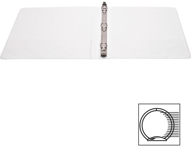 Alt view image 8 of 11 - Business Source View Binder w/ 2 Inside Pockets 1/2" Capacity White 09951