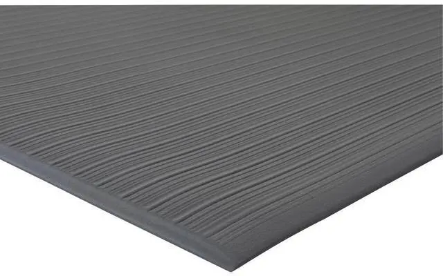 Alt view image 11 of 13 - Genuine Joe Anti-Fatigue Mat Vinyl Foam Beveled Edge 3'x5' Black 53351