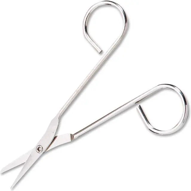 Alt view image 4 of 6 - Nickel Plated Scissors 4-1/2" Silvr