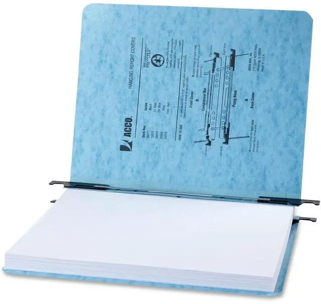 Alt view image 12 of 14 - Acco 35072 Recycled Laser Printout Binder  8.12" Width x 11" Length Sheet Size Light Blue - 5 / Pack