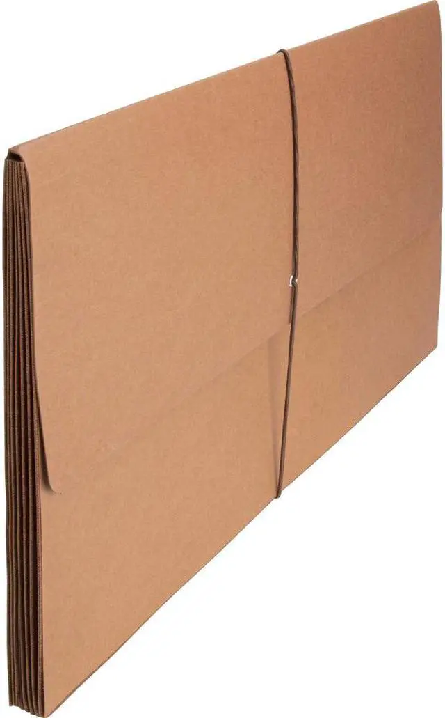 Alt view image 5 of 7 - Sparco Accordion Wallets Legal 5-1/4" Exp 12-3/8"x10" Brown 26576