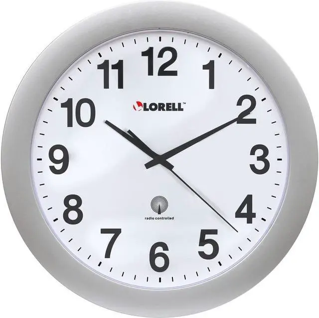 Alt view image 6 of 8 - Lorell Radio Controlled Wall Clock