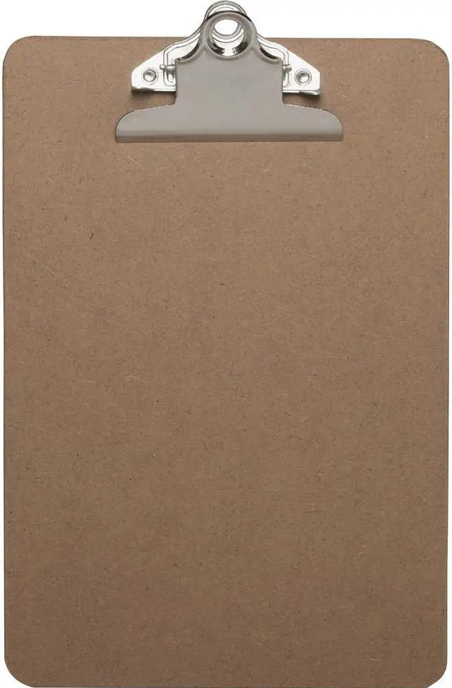 Alt view image 3 of 4 - Business Source Clipboard w/ Standard Metal Clip 6"x9" Brown 16506