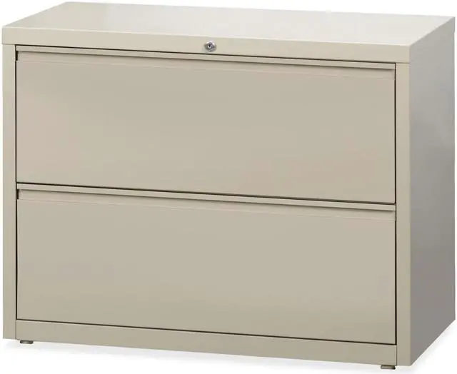 Alt view image 8 of 11 - Lorell Lateral File 2-Drawer 36"x18-5/8"x28" Putty 60447
