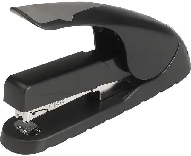 Alt view image 3 of 5 - Business Source Full Strip Stapler Anti-slip 210 Capacity Black/Gray 62885