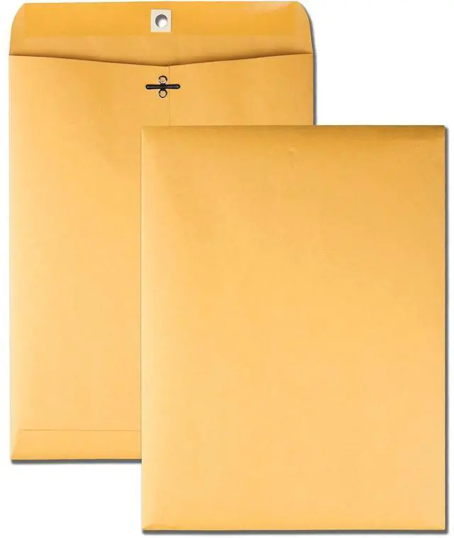 Alt view image 2 of 8 - Business Source Clasp Envelopes 28 lb. 6-1/2"x9-1/2" 100/BX Brown Kraft 36661