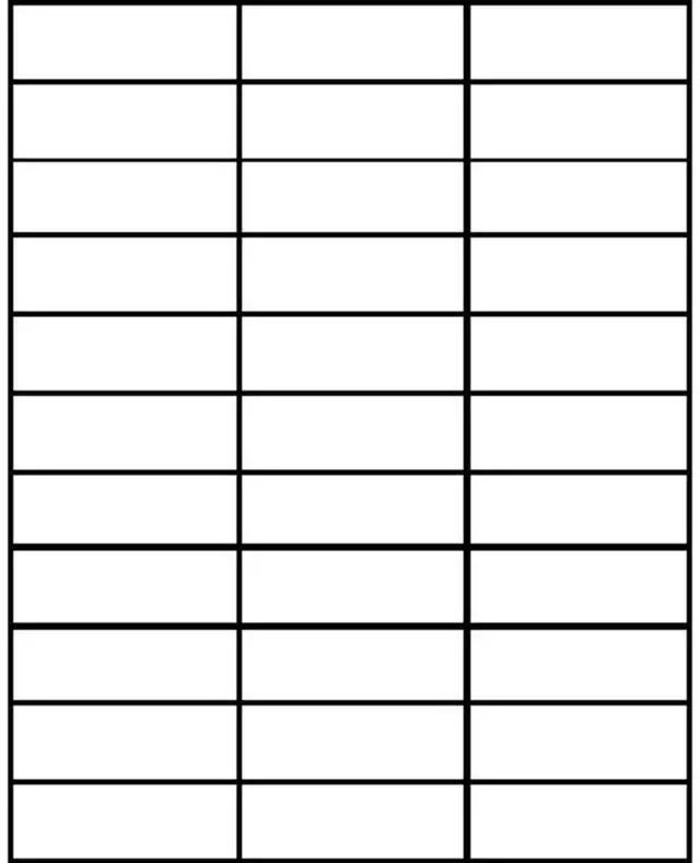 Alt view image 10 of 12 - Business Source Mailing Labels 1"x2-3/4" 3300/PK White 26131
