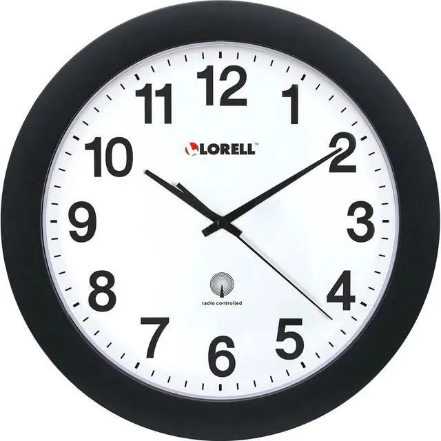 Alt view image 4 of 6 - Lorell Radio Controlled Wall Clock