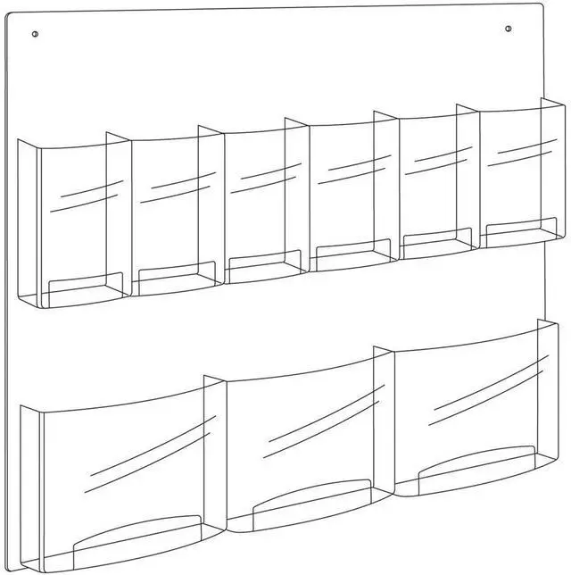 Alt view image 15 of 16 - Safco Clear2c Magazine/Pamphlet Display 5666CL