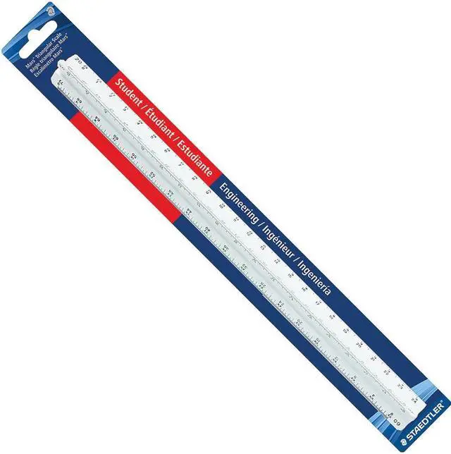 Alt view image 4 of 8 - Staedtler Engineering Triangular Scale