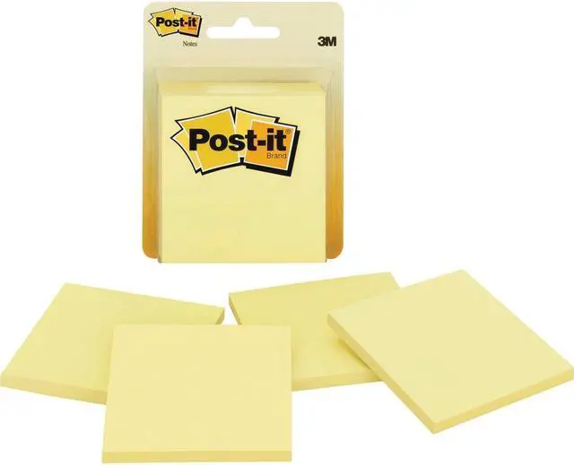 Alt view image 4 of 5 - 3m 5400 4 Pack 3 in. x 3 in. 50 Sheet Post-It Note Pads