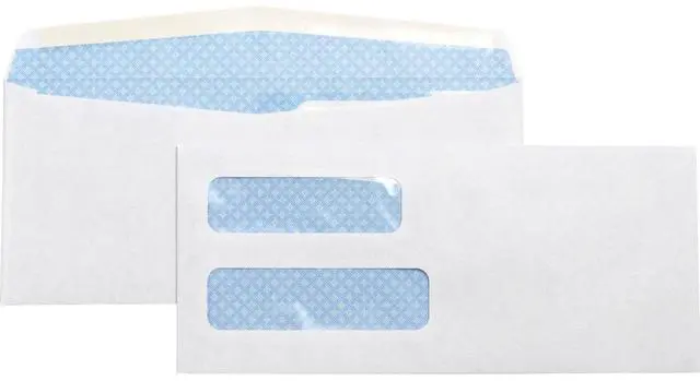 Alt view image 7 of 17 - Business Source Double Window Envelope No. 10 4-1/8"x9-1/2" 500/BX White 36694