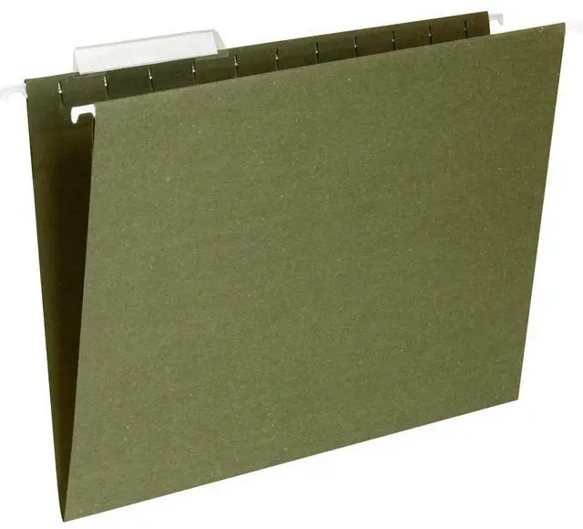 Alt view image 3 of 5 - Business Source Hanging Folder 1/3 Tab Cut Letter 25/BX Standard Green 17532